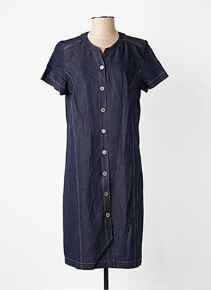 Rochie midi mâneci scurte mâneci scurte albastru GEVANA femeie