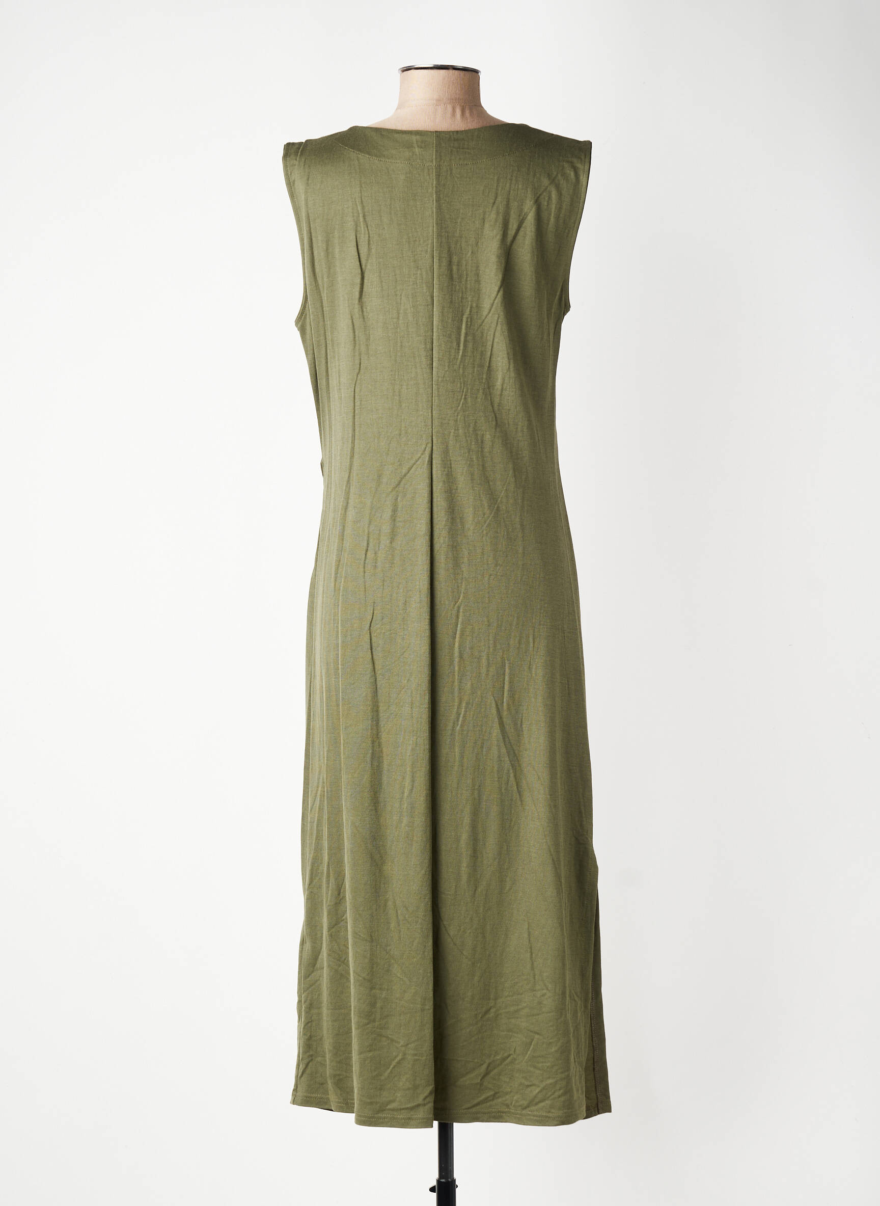 Rochie lungă fără mâneci fără mâneci verde GEVANA femeie