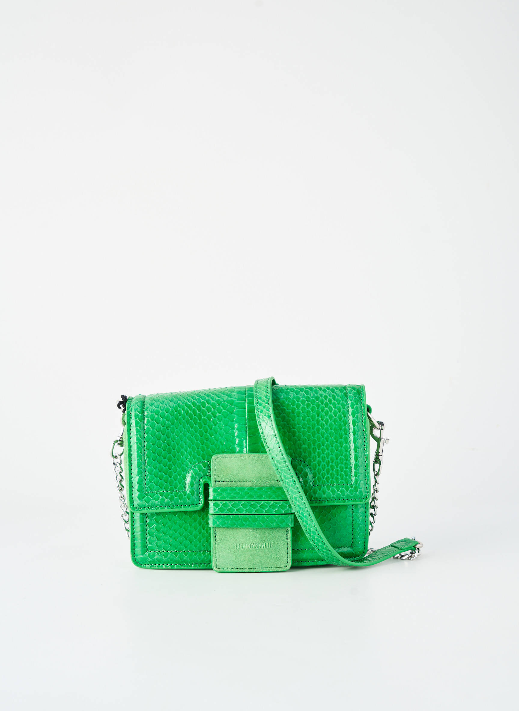 Geantă multibuzunare formă dreptunghiulară verde GREAT BY SANDIE femeie