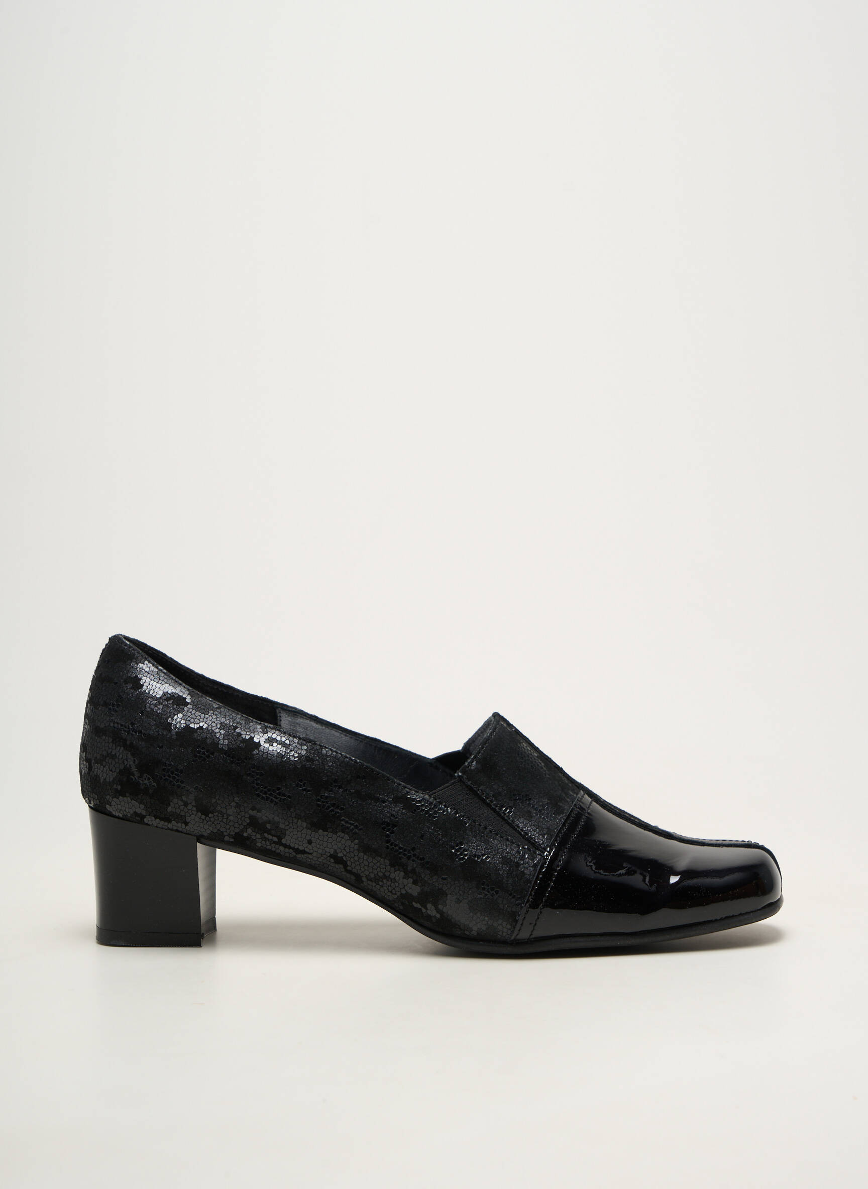 Pantofi cu toc toc de 4 la 6 cm negru ARTIKA SOFT femeie
