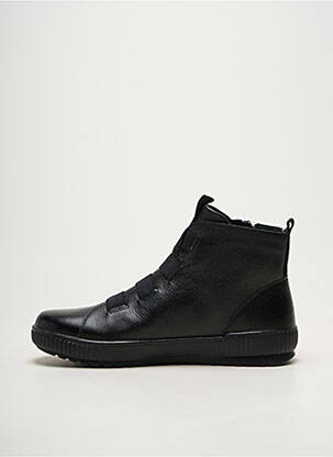 Botine/ghete material neted toc plat până la 3 cm negru REMONTE femeie