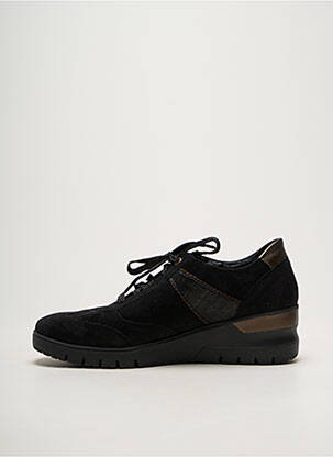 Adidași vârf rotund toc de 4 la 6 cm negru MOBILS femeie