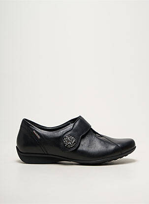 Mocasini material neted toc plat până la 3 cm negru MOBILS femeie
