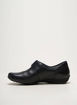 Mocasini material neted toc plat până la 3 cm negru MOBILS femeie