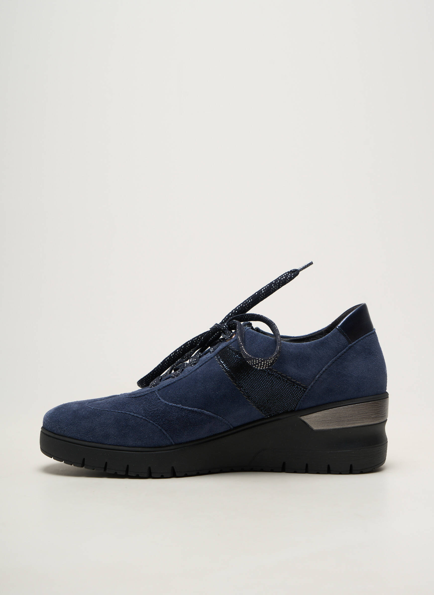 Adidași vârf rotund toc de 4 la 6 cm albastru MOBILS femeie