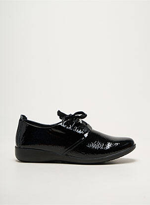Derby-uri material neted toc plat până la 3 cm negru INEA femeie