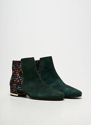 Botine/ghete toc mic toc plat până la 3 cm verde BRUNATE femeie
