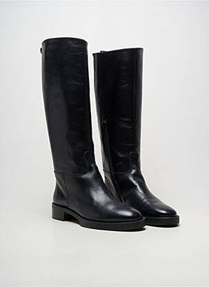 Cizme material neted toc de 4 la 6 cm negru PERTINI femeie