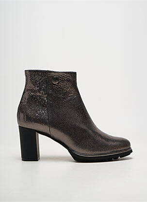 Botine/ghete material neted toc de 7 la 9 cm negru Ô TALONS GRANVILLE femeie