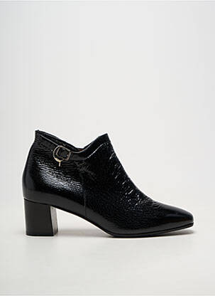 Botine/ghete material neted toc de 4 la 6 cm negru MARETTO femeie