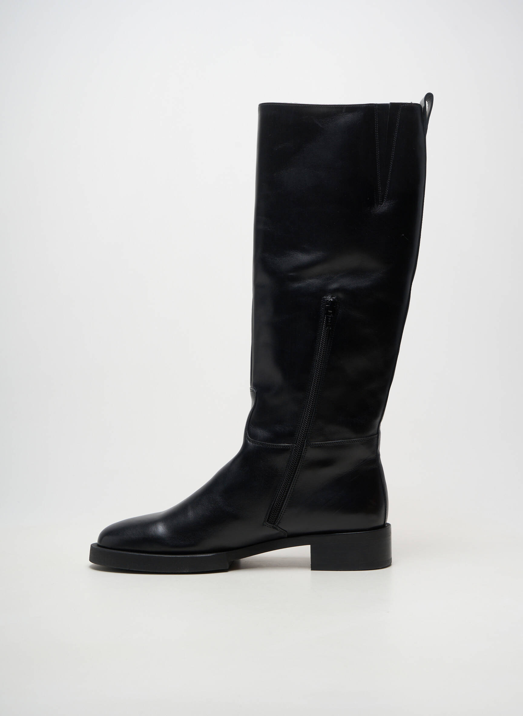 Cizme material neted toc de 4 la 6 cm negru PERTINI femeie