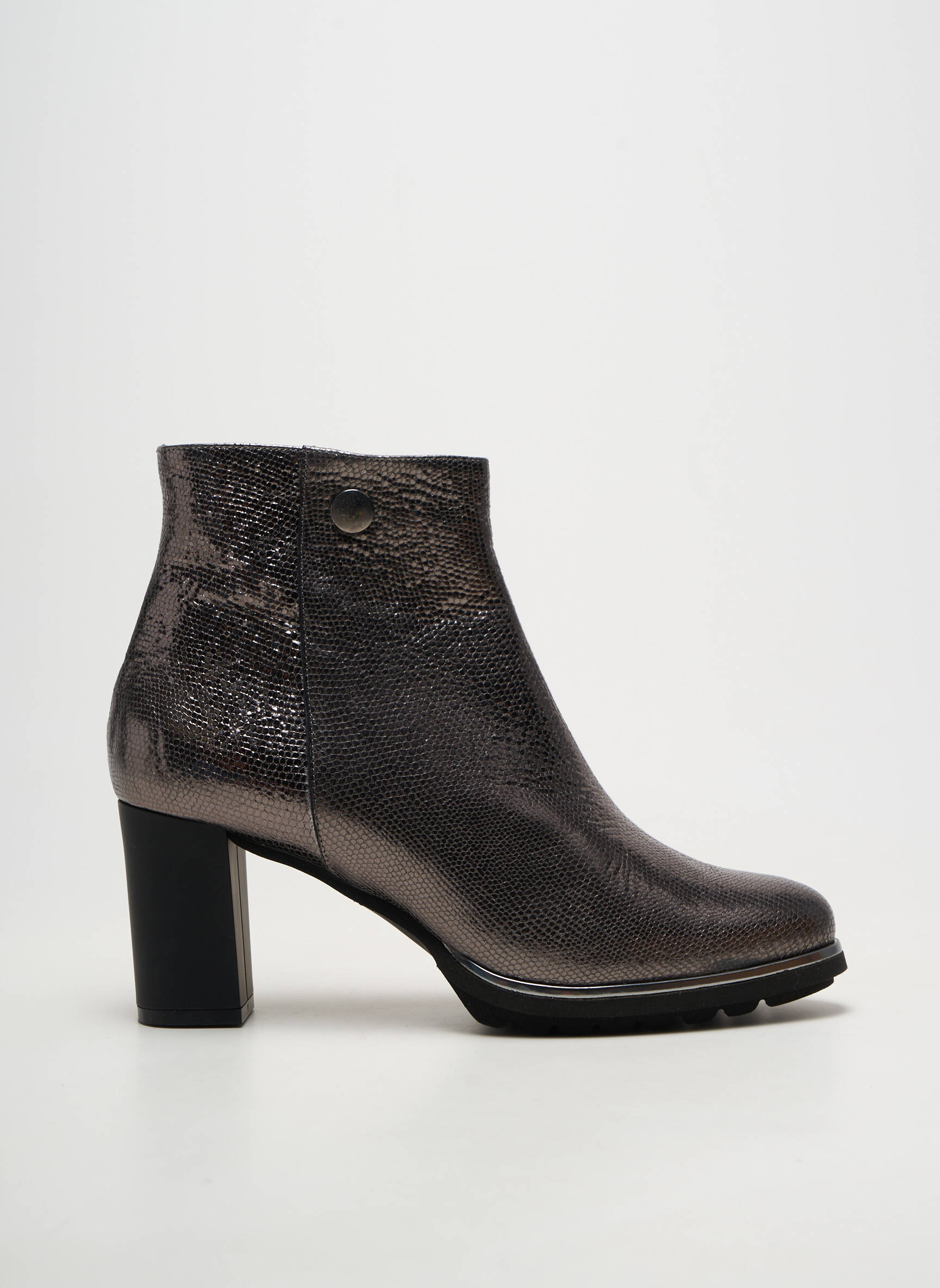 Botine/ghete material neted toc de 7 la 9 cm negru Ô TALONS GRANVILLE femeie