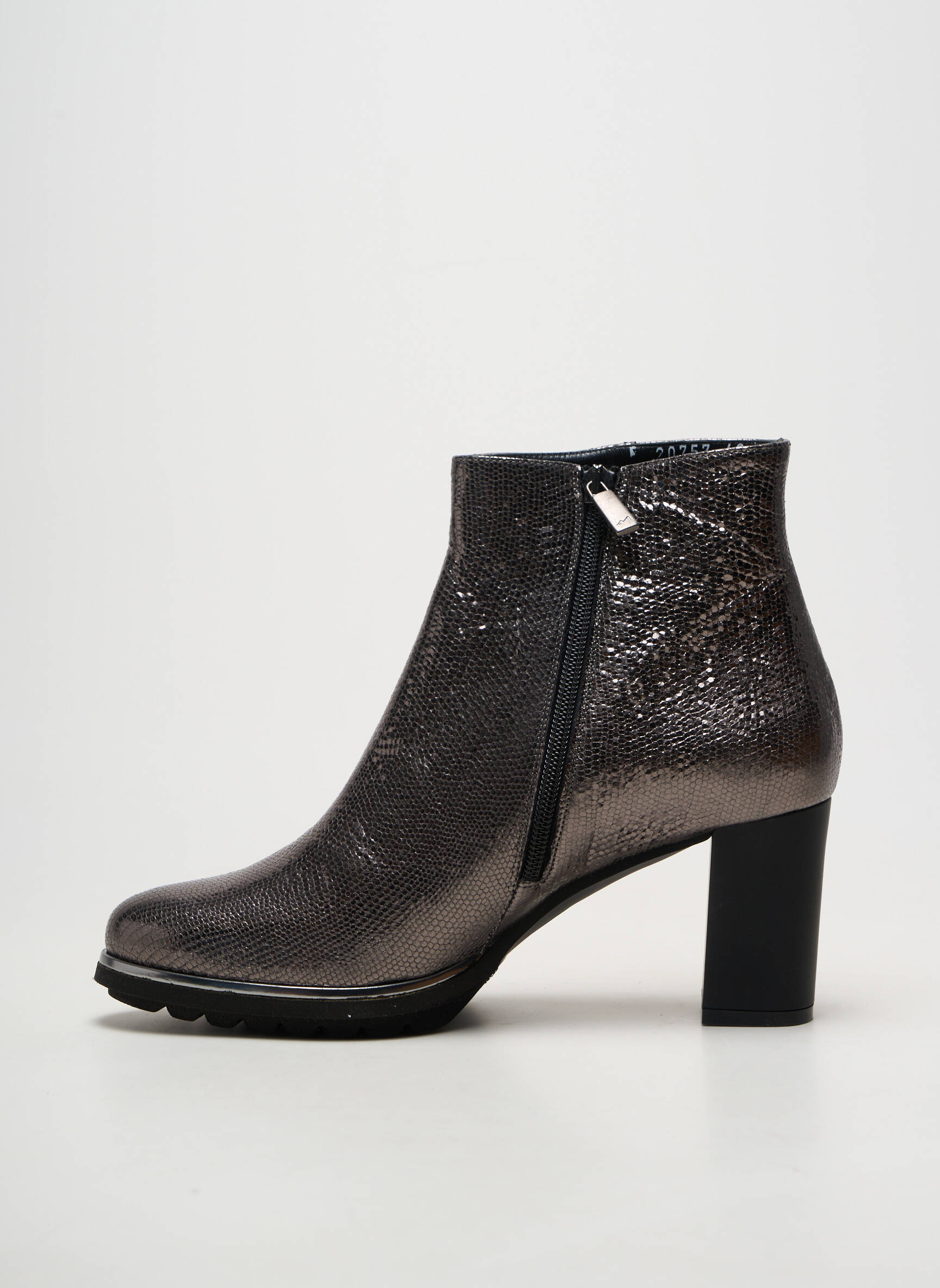Botine/ghete material neted toc de 7 la 9 cm negru Ô TALONS GRANVILLE femeie