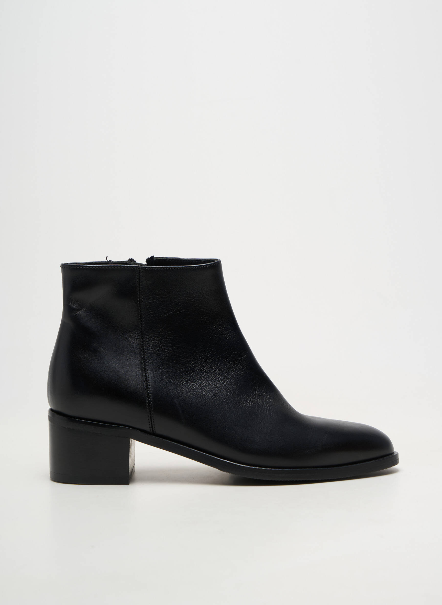Botine/ghete material neted toc de 4 la 6 cm negru PERTINI femeie