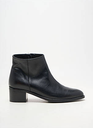 Botine/ghete material neted toc de 4 la 6 cm negru PERTINI femeie