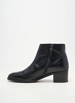 Botine/ghete material neted toc de 4 la 6 cm negru PERTINI femeie