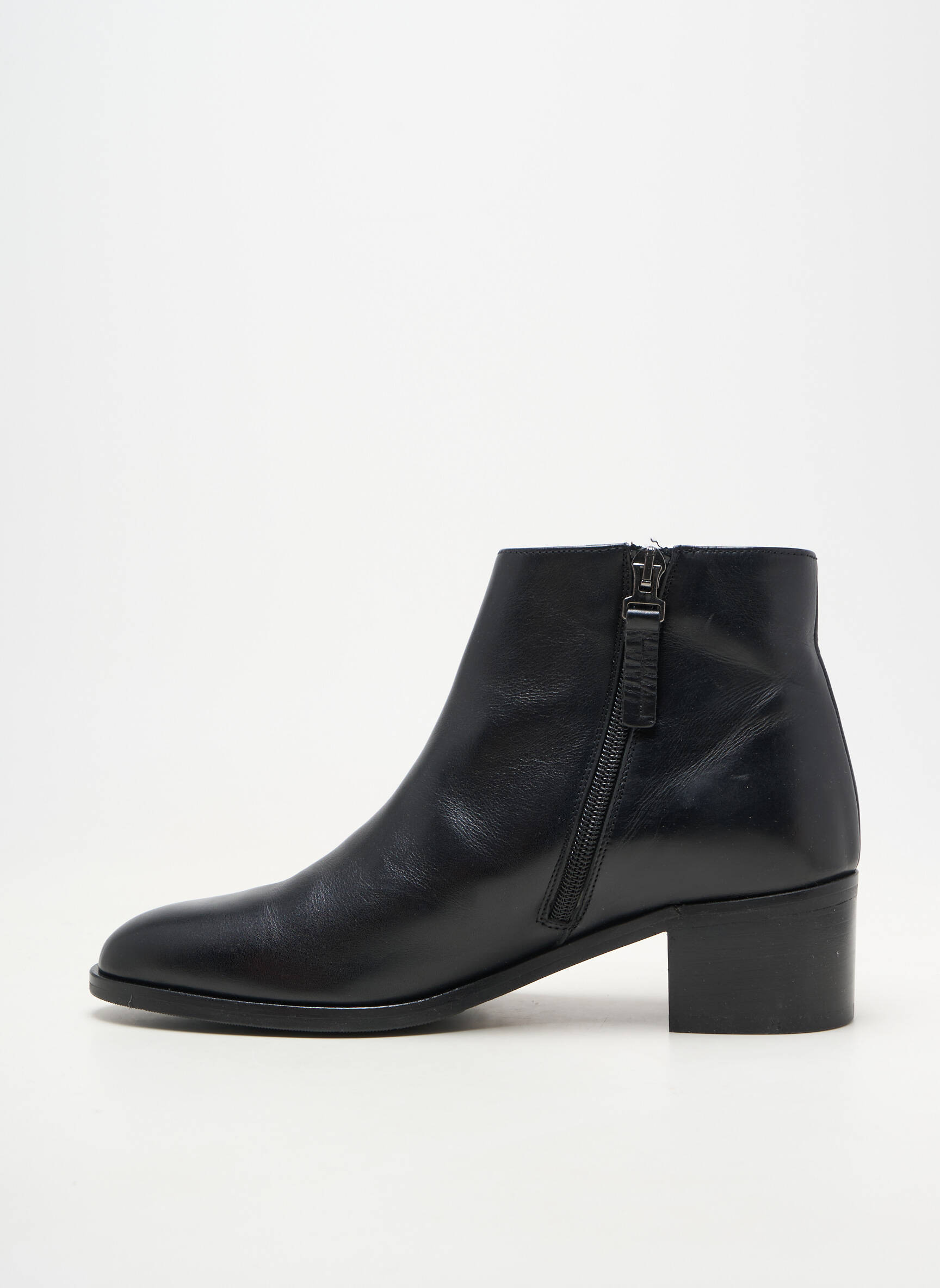 Botine/ghete material neted toc de 4 la 6 cm negru PERTINI femeie