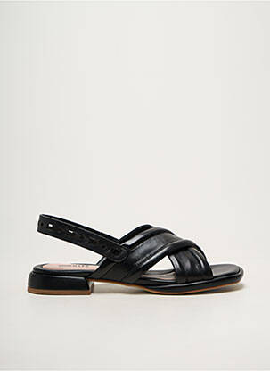 Sandale/pantofi decupați material neted toc plat până la 3 cm negru VIVIEN LEE femeie