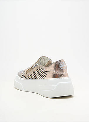Adidași platformă toc de 4 la 6 cm bej FRU.IT femeie