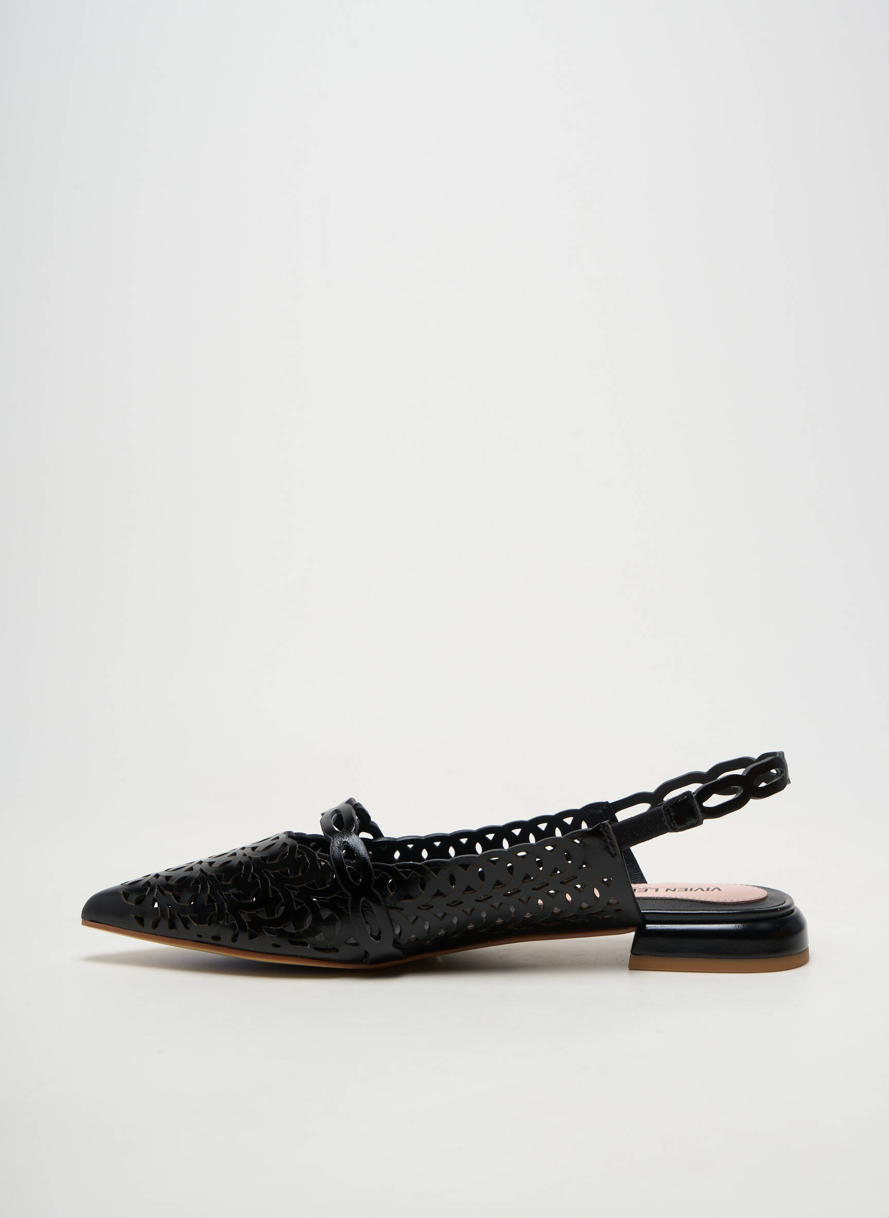 Balerine toc mic toc plat până la 3 cm negru VIVIEN LEE femeie
