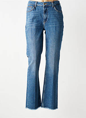 Blugi bootcut talie înaltă talie înaltă albastru MOS MOSH femeie