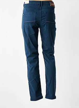Pantalon slim țesătură poplin mărime normală albastru MOS MOSH femeie