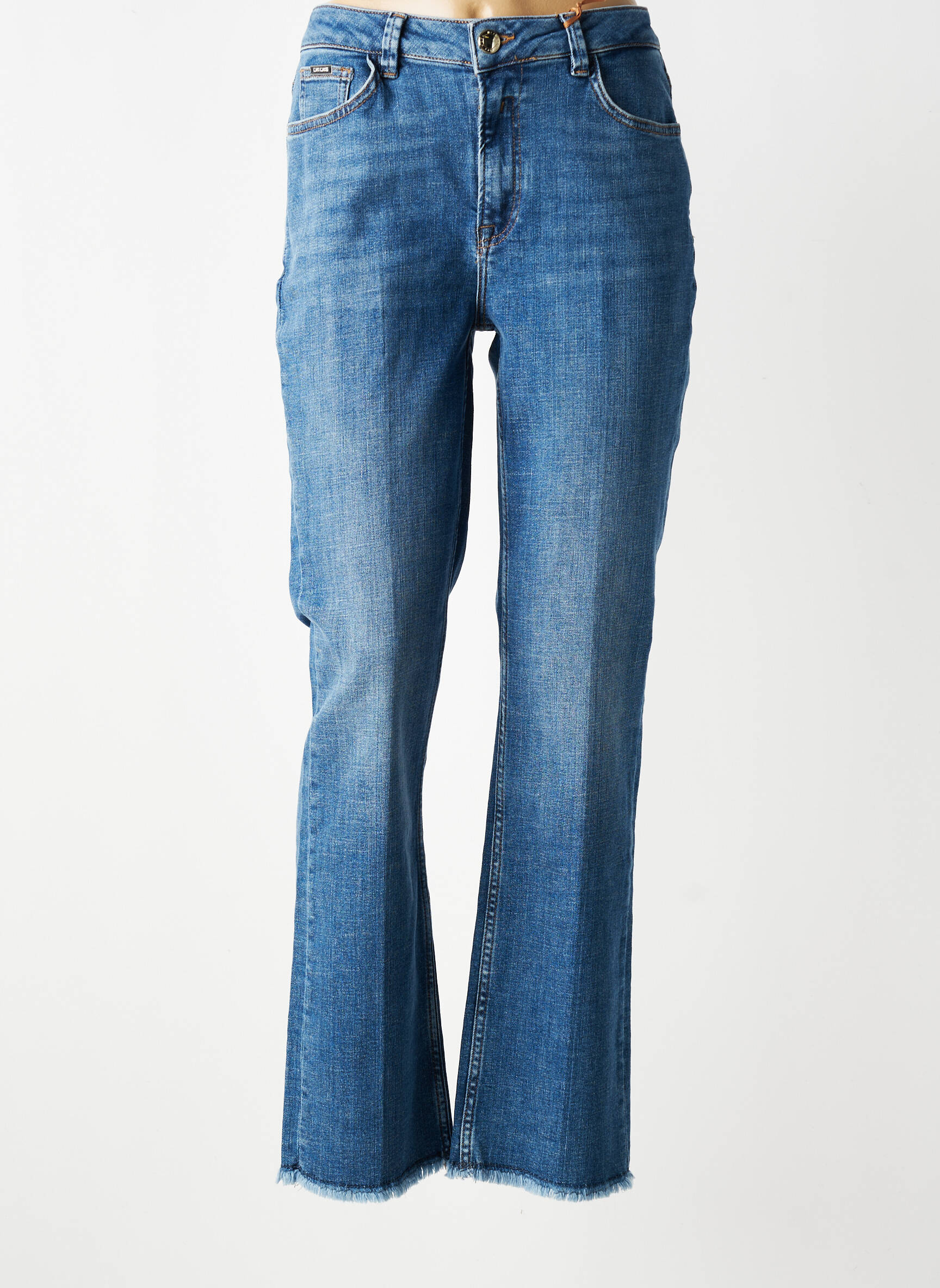 Blugi bootcut talie înaltă talie înaltă albastru MOS MOSH femeie
