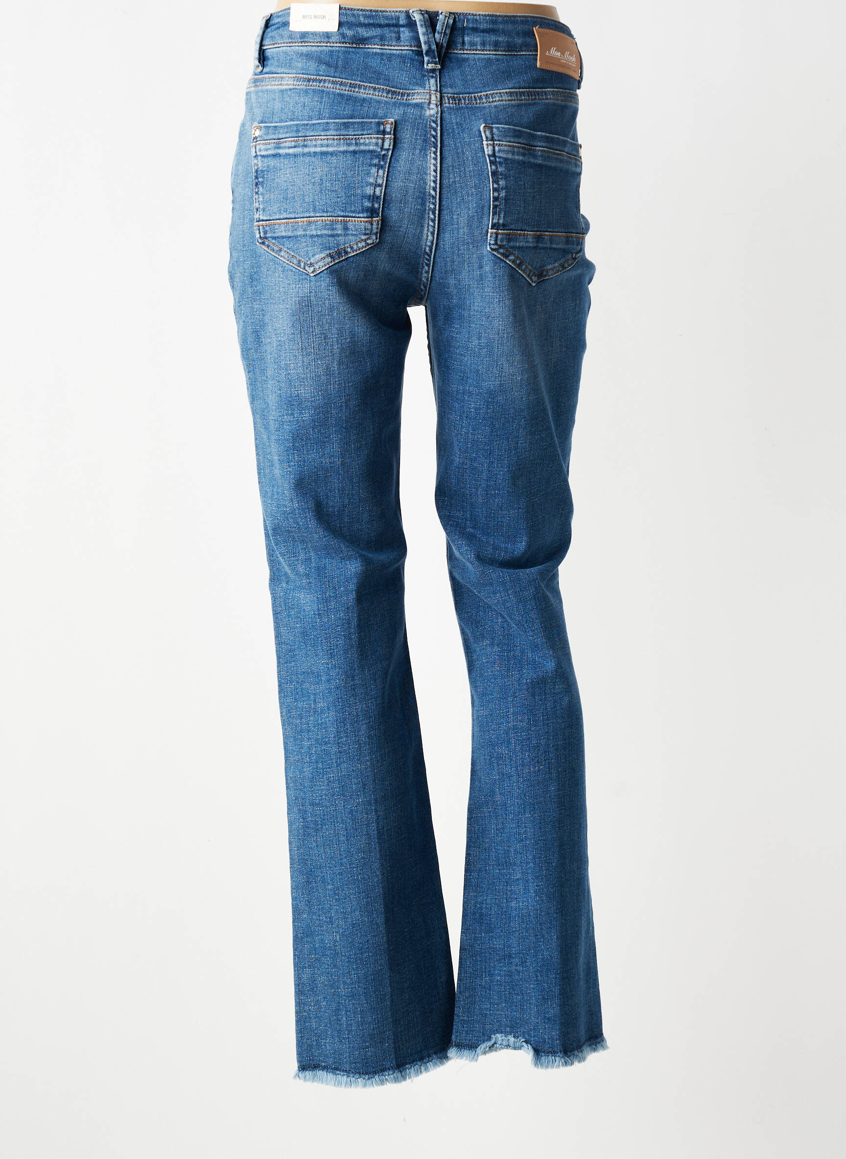 Blugi bootcut talie înaltă talie înaltă albastru MOS MOSH femeie