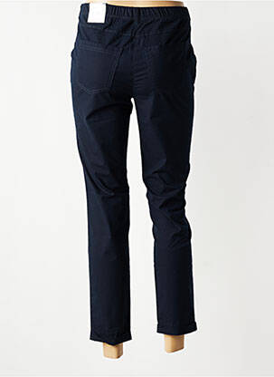 Pantalon 7/8 talie elastică mărime normală albastru TONI femeie
