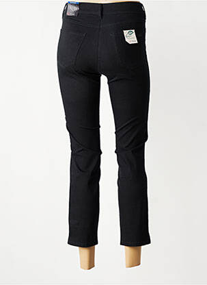 Pantalon 7/8 țesătură poplin mărime normală negru TONI femeie