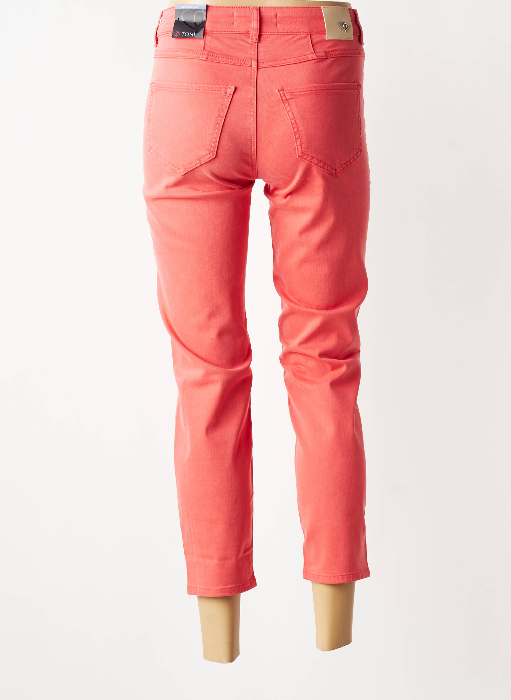 Pantalon 7/8 elasticitate mărime normală portocalie TONI femeie