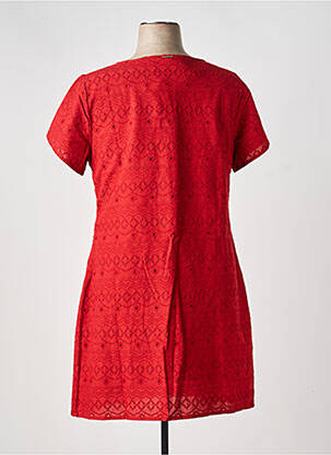 Rochie midi mâneci scurte mâneci scurte portocalie AGATHE & LOUISE femeie