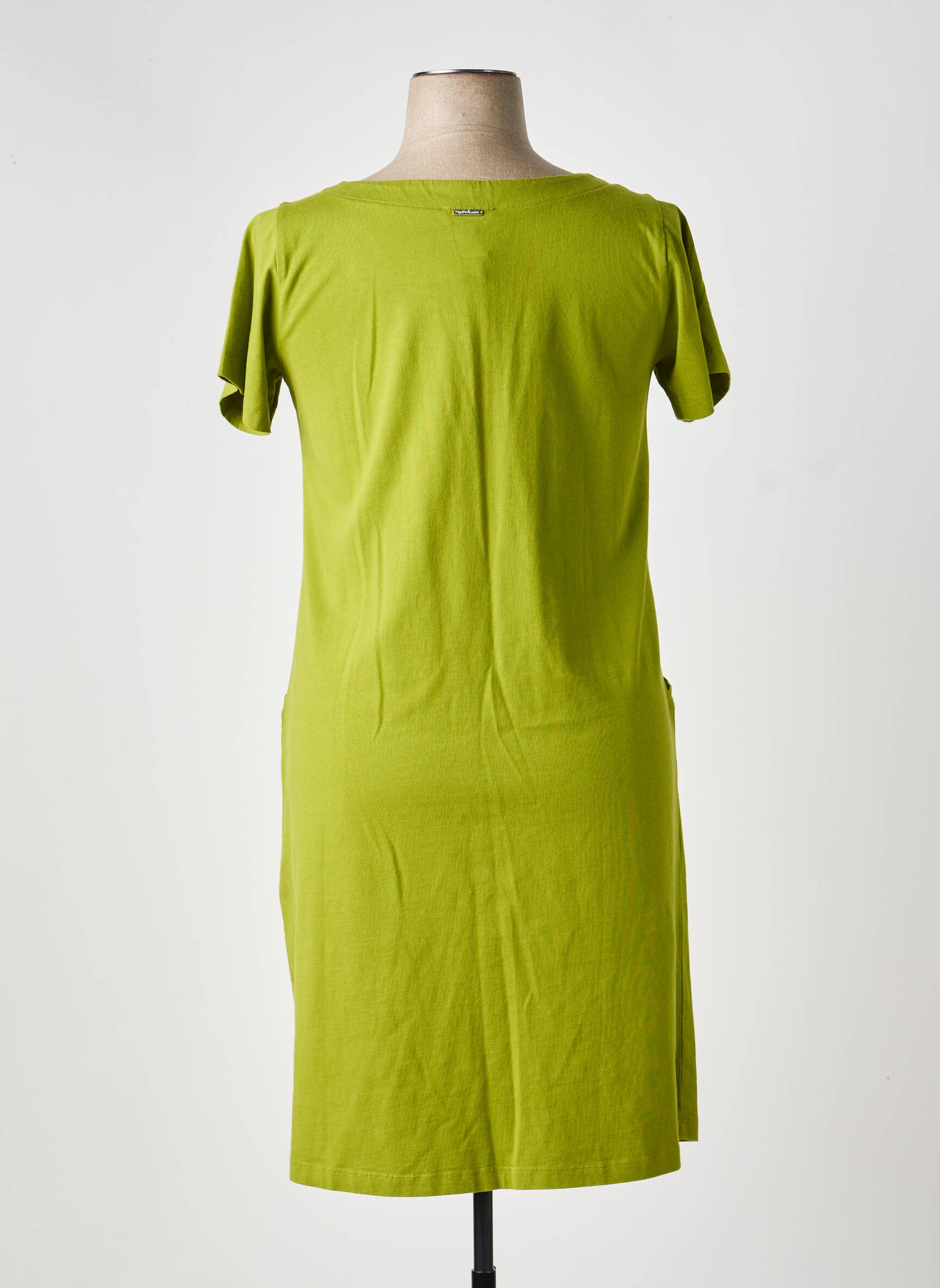 Rochie midi mâneci scurte mâneci scurte verde AGATHE & LOUISE femeie