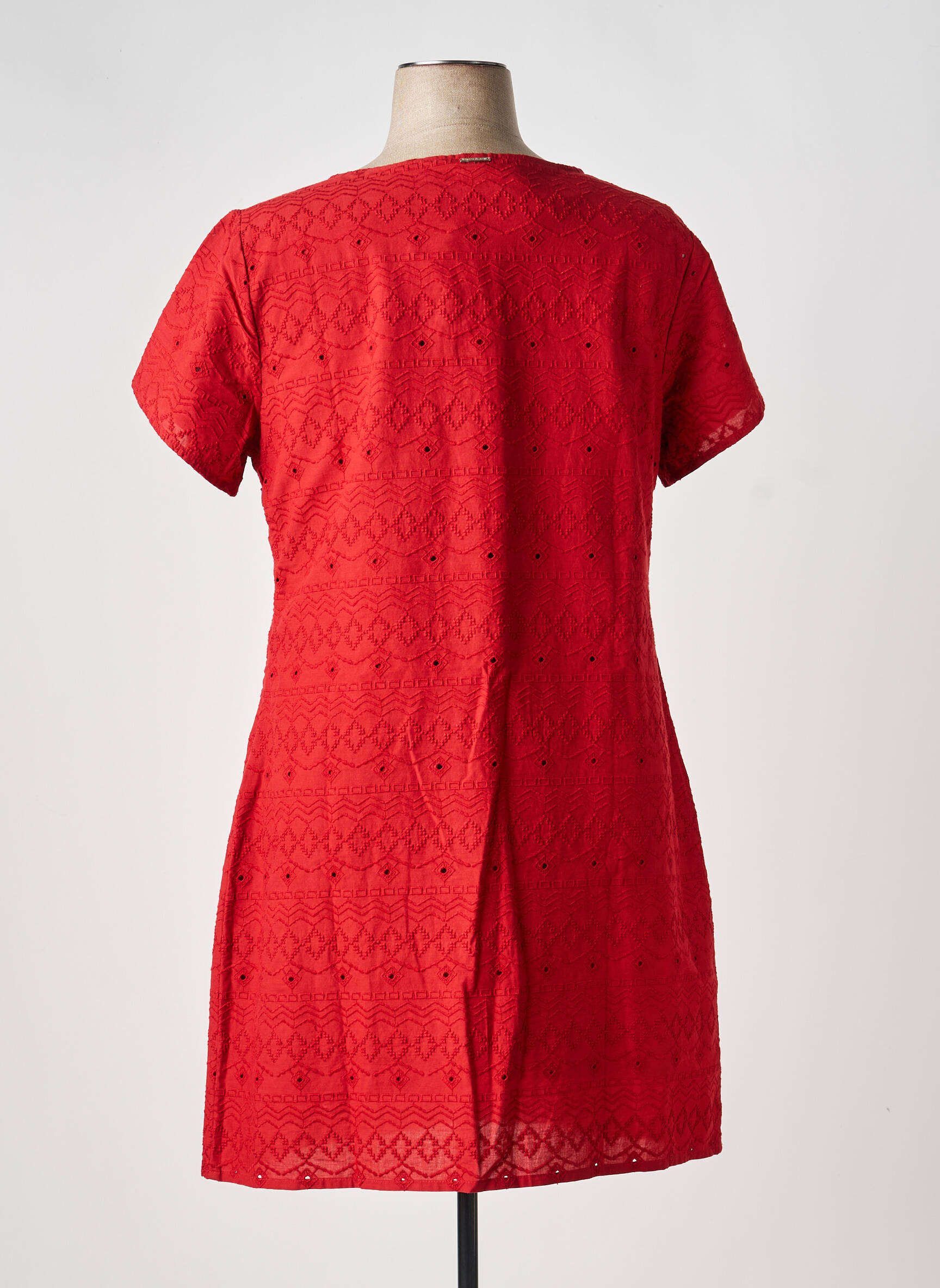 Rochie midi mâneci scurte mâneci scurte portocalie AGATHE & LOUISE femeie