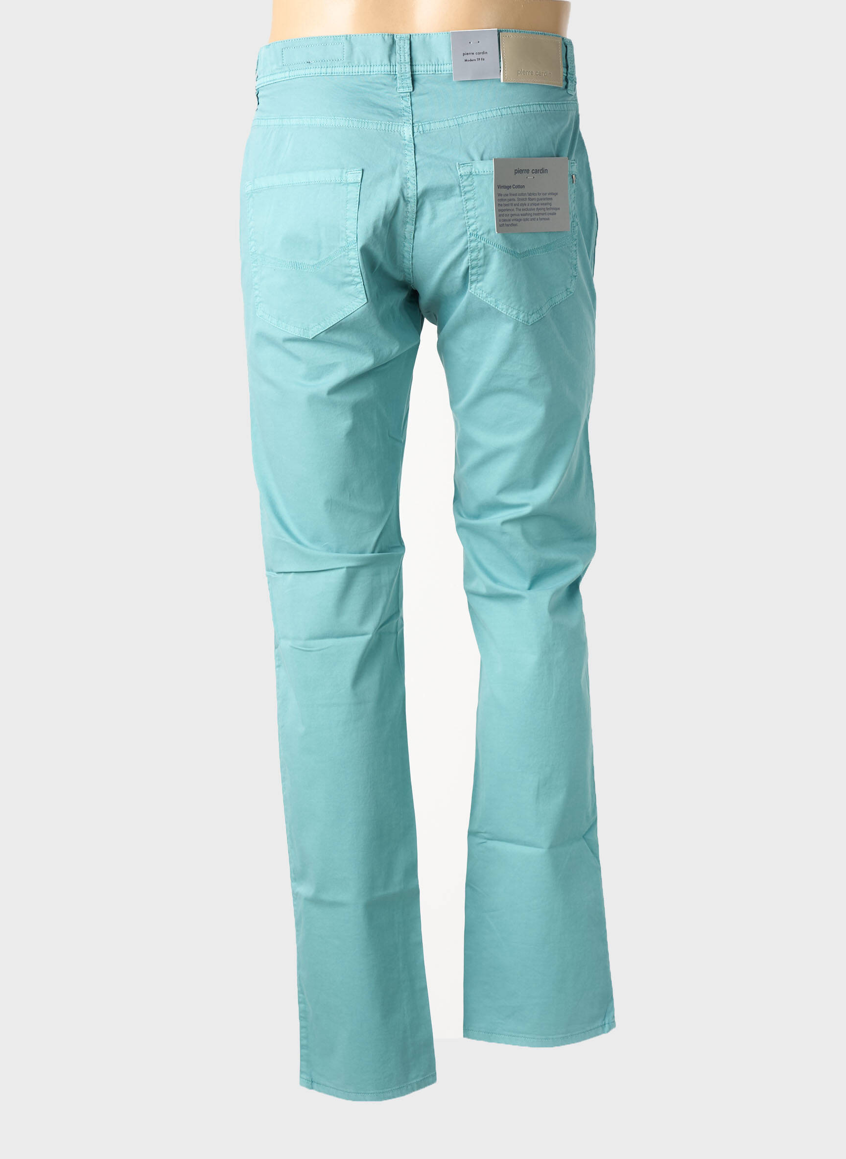 Pantalon drept elasticitate mărime normală verde PIERRE CARDIN bărbat