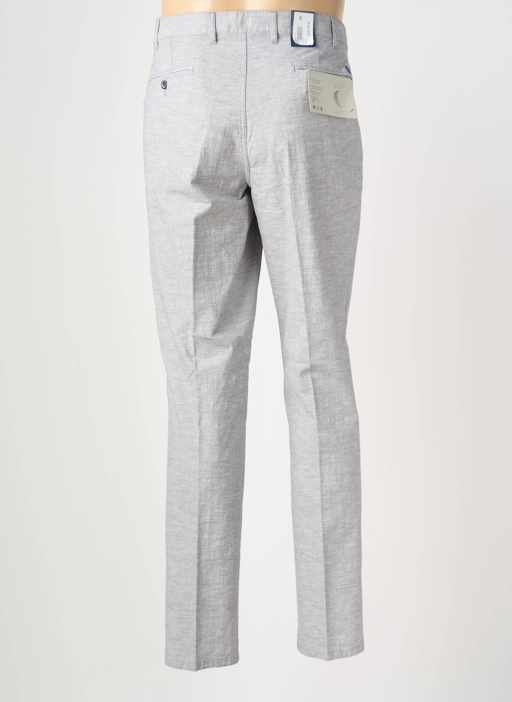 Pantalon chino elasticitate mărime normală gri BRÜHL bărbat