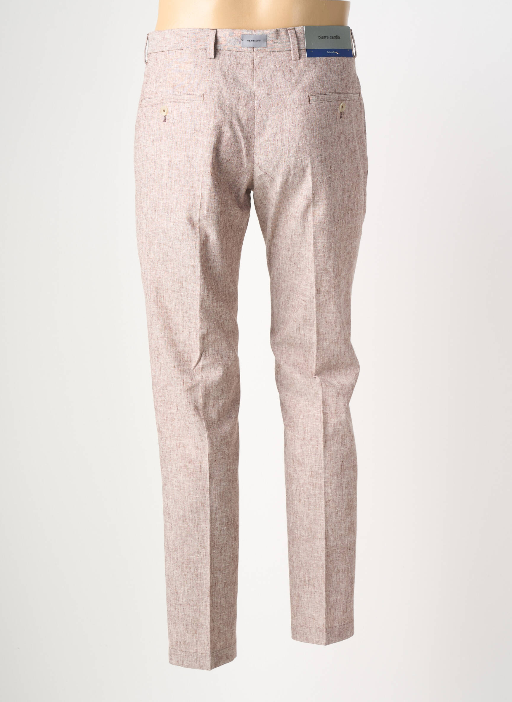 Pantalon chino închidere cu fermoar sub clapetă cu cârlig mărime normală roz PIERRE CARDIN bărbat