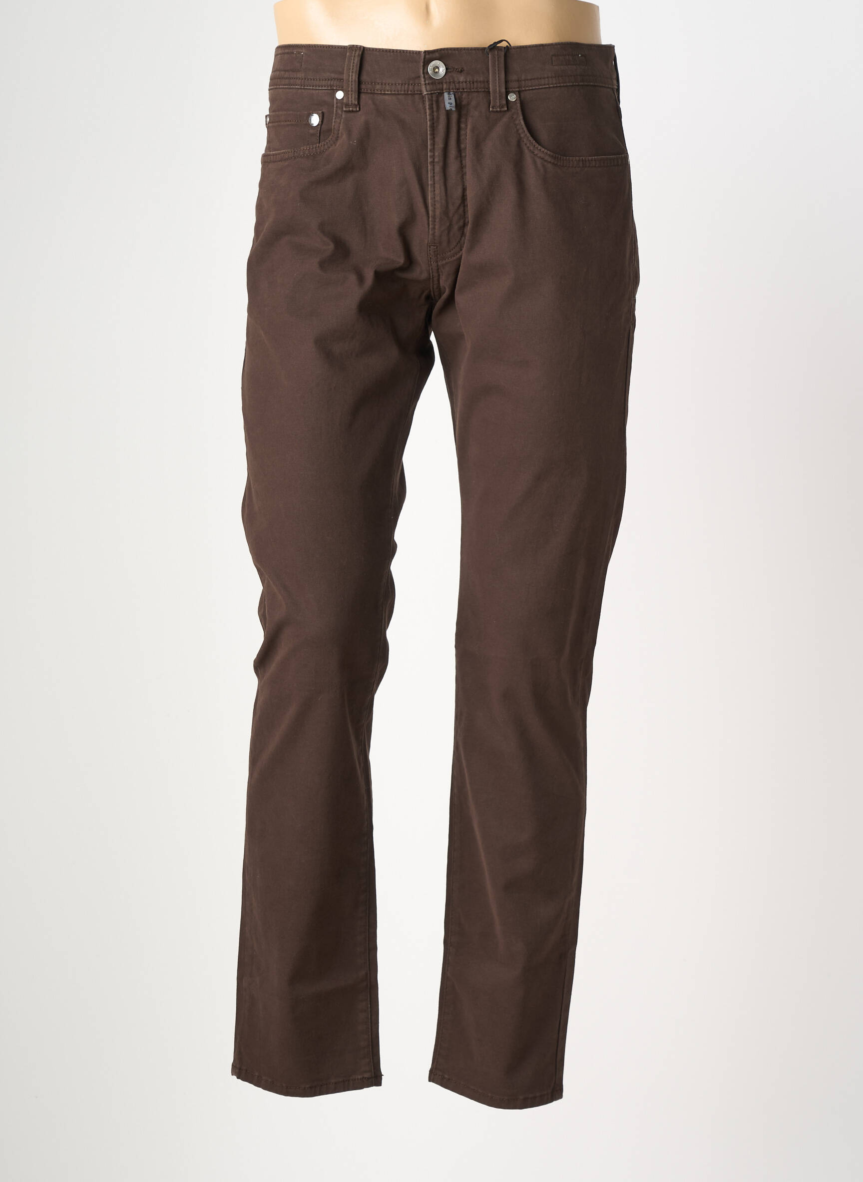 Pantalon drept elasticitate mărime normală maro PIERRE CARDIN bărbat