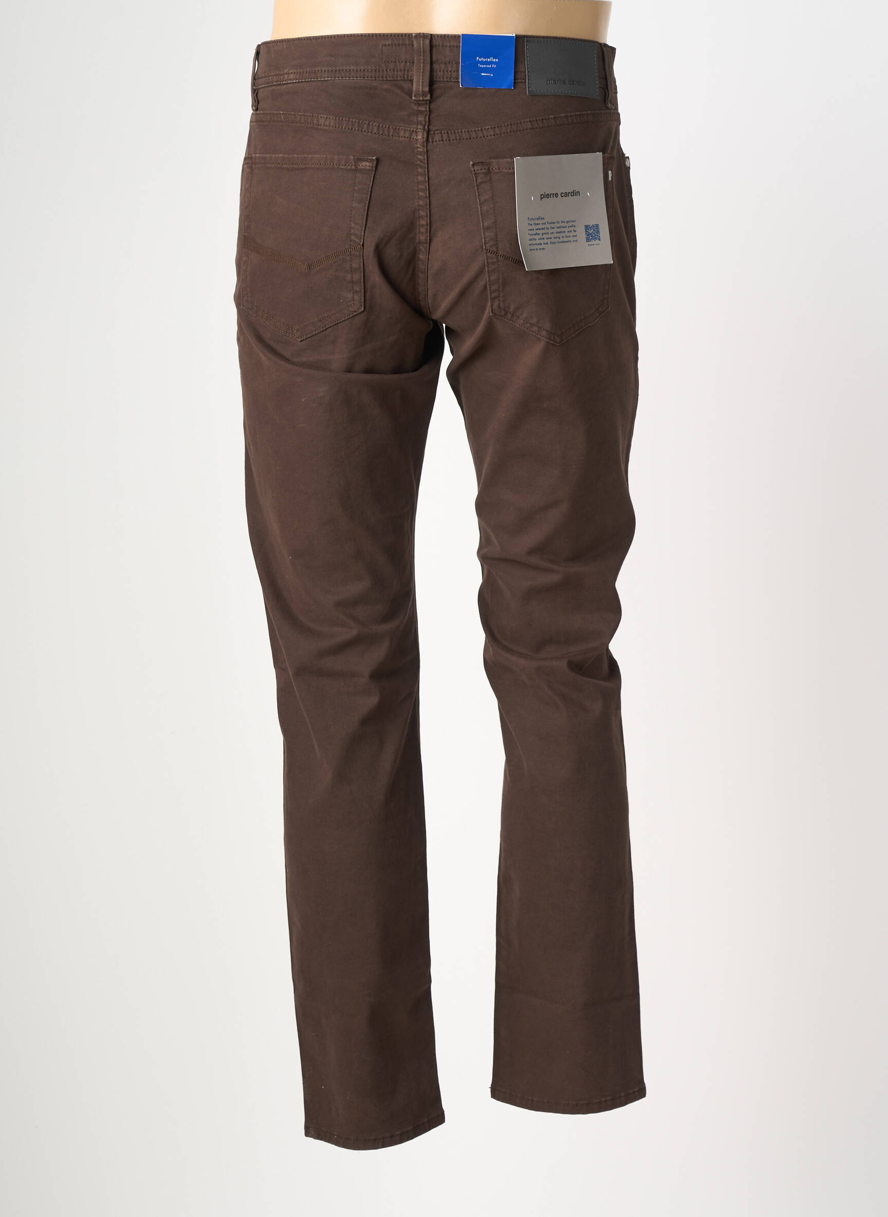 Pantalon drept elasticitate mărime normală maro PIERRE CARDIN bărbat