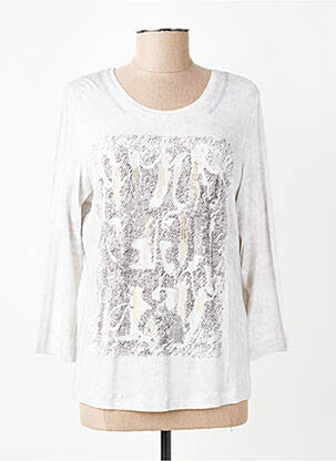 Tricou mâneci 3/4 mâneci 3/4 gri RABE femeie