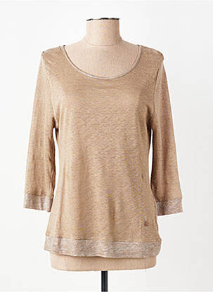 Tricou mâneci 3/4 mâneci 3/4 maro LE BOUDOIR D'EDOUARD femeie