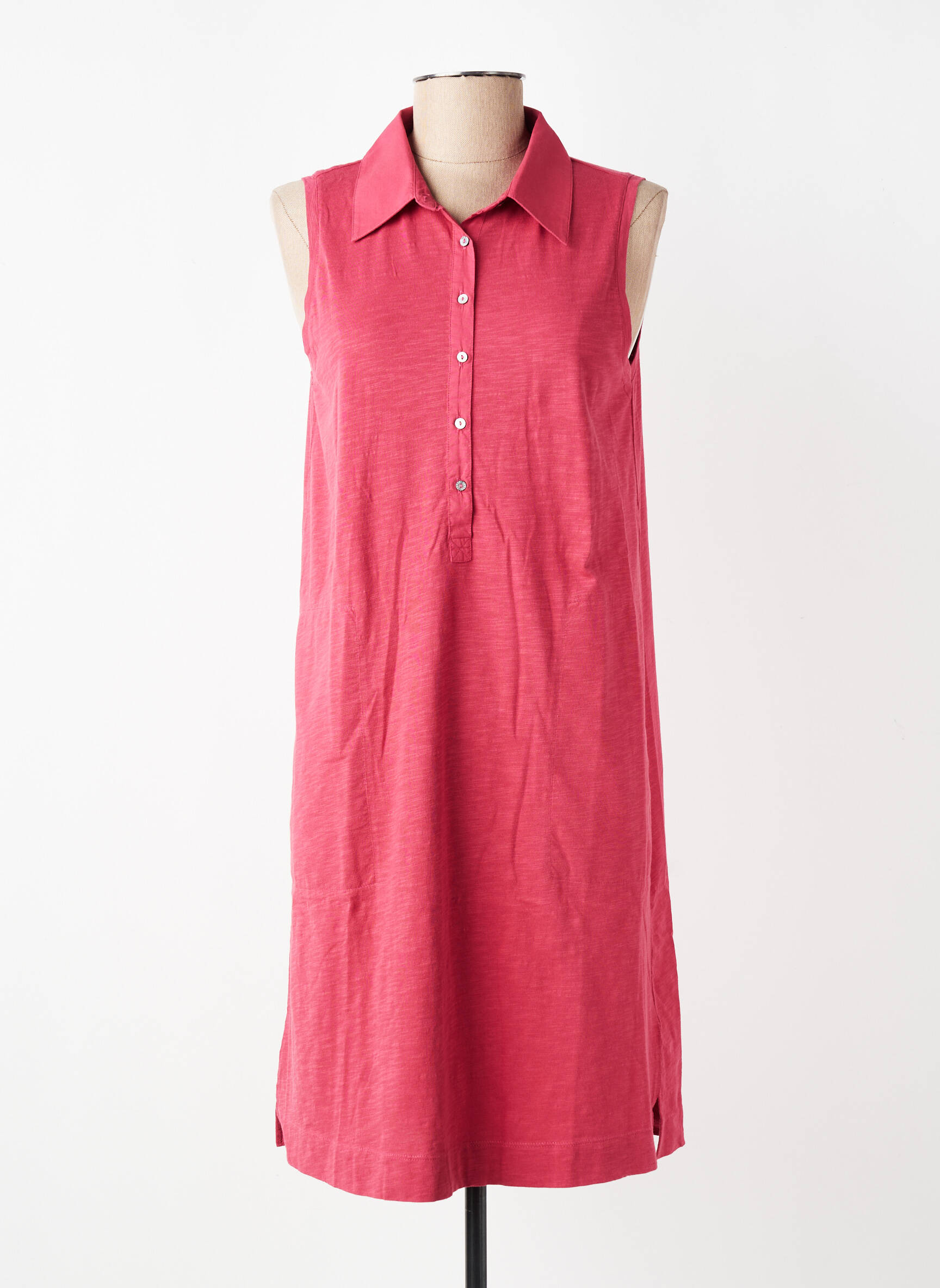 Rochie midi fără mâneci fără mâneci roz YERSE femeie