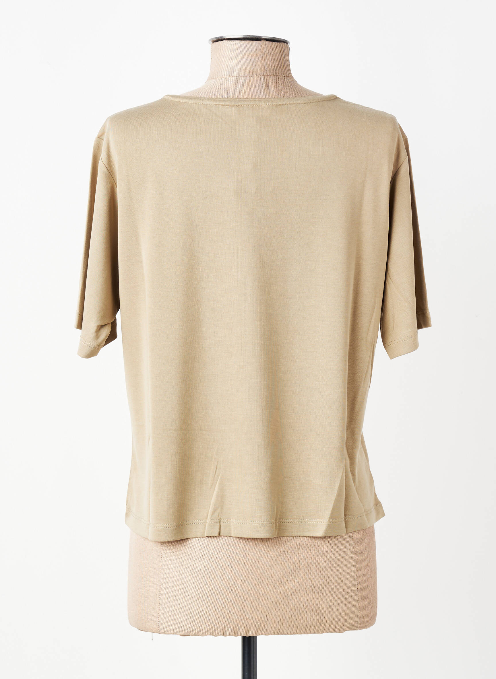 Tricou elasticitate mâneci scurte verde YERSE femeie