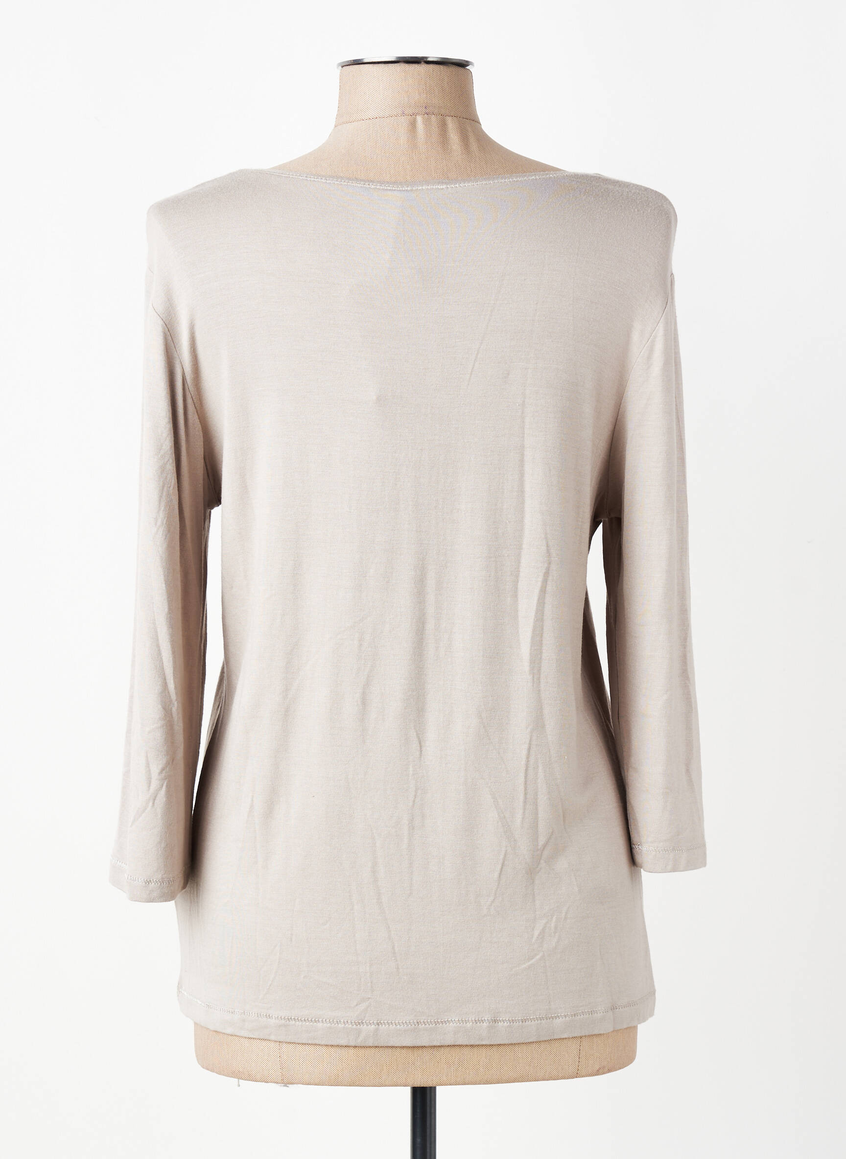 Tricou mâneci 3/4 mâneci 3/4 maro BARBARA LEBEK femeie