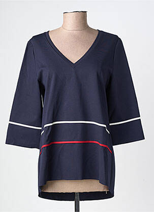Tricou mâneci 3/4 mâneci 3/4 albastru MARIA BELLENTANI femeie