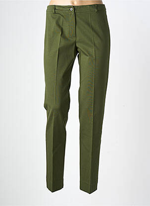 Pantalon slim talie elastică mărime normală verde MARIA BELLENTANI femeie