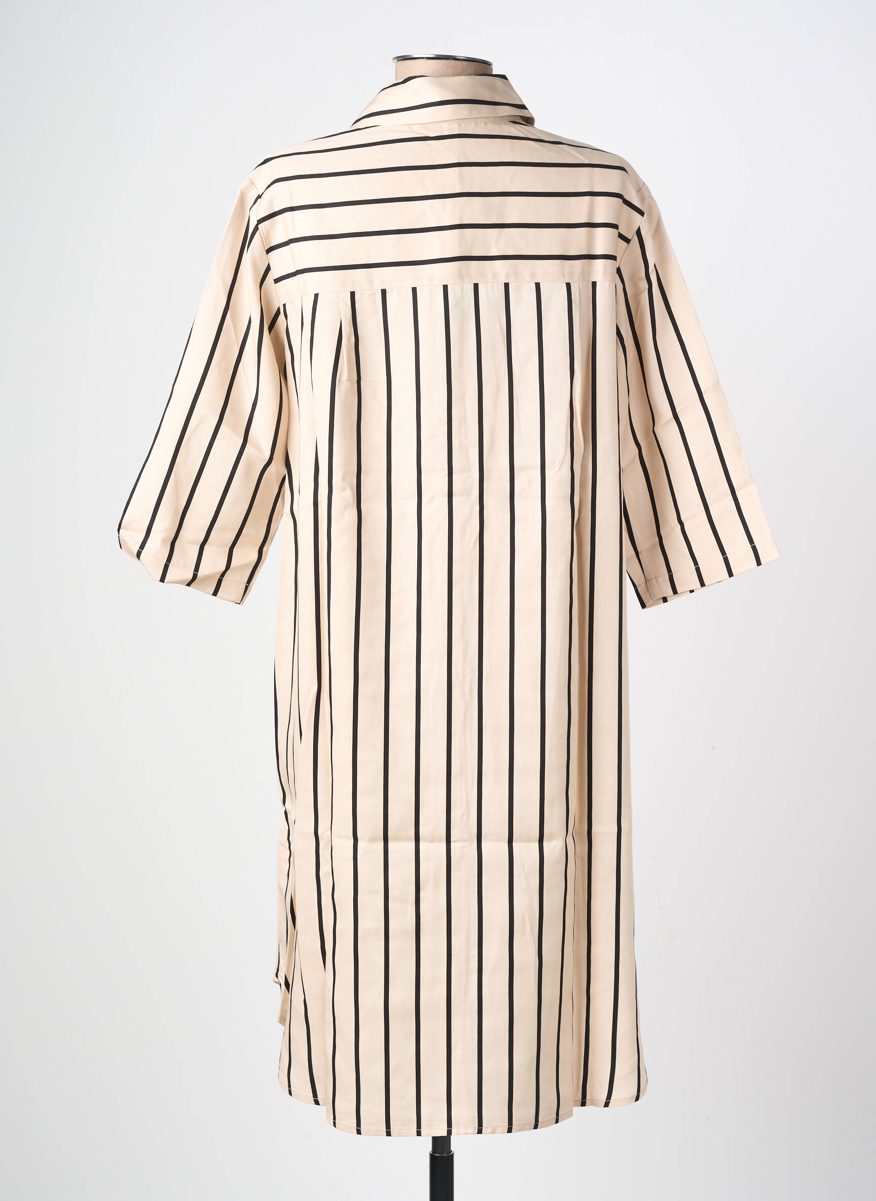 Rochie midi mâneci 3/4 mâneci 3/4 bej YERSE femeie