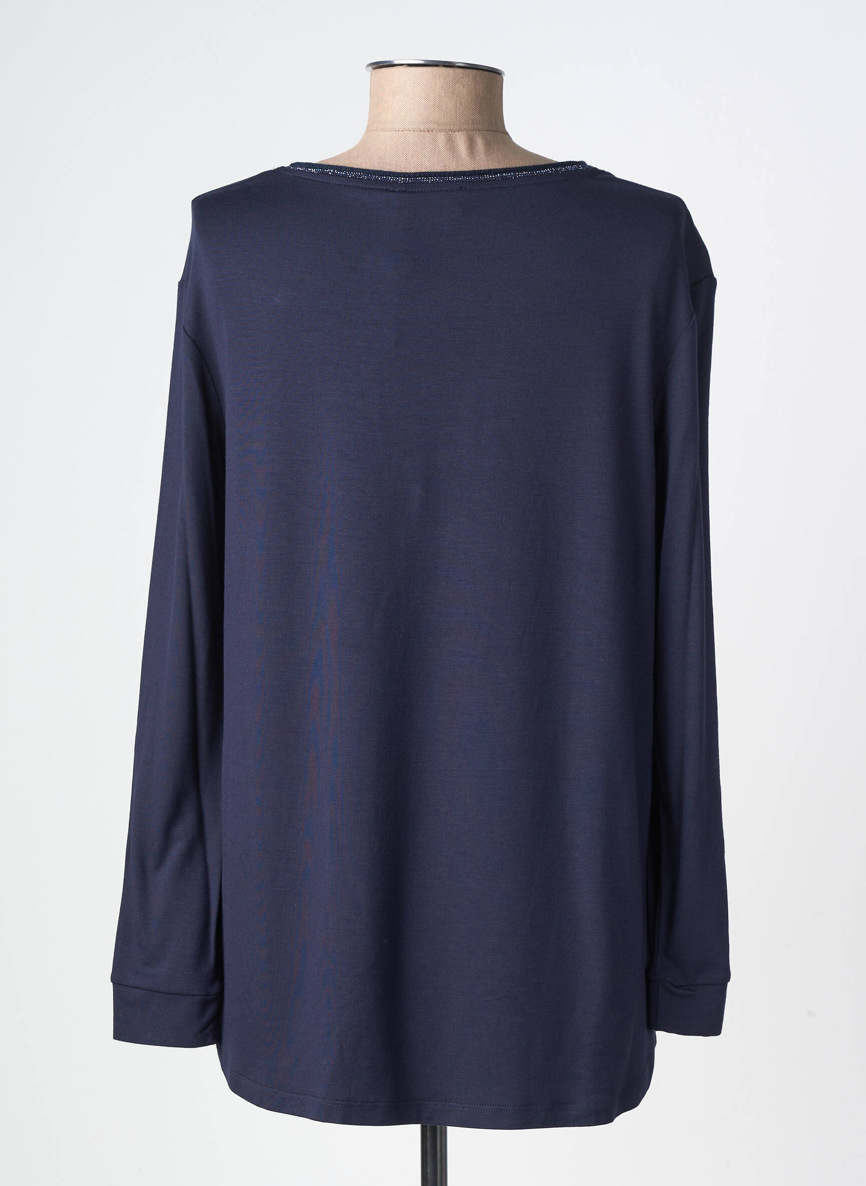 Tricou mâneci lungi mâneci lungi albastru MARIA BELLENTANI femeie
