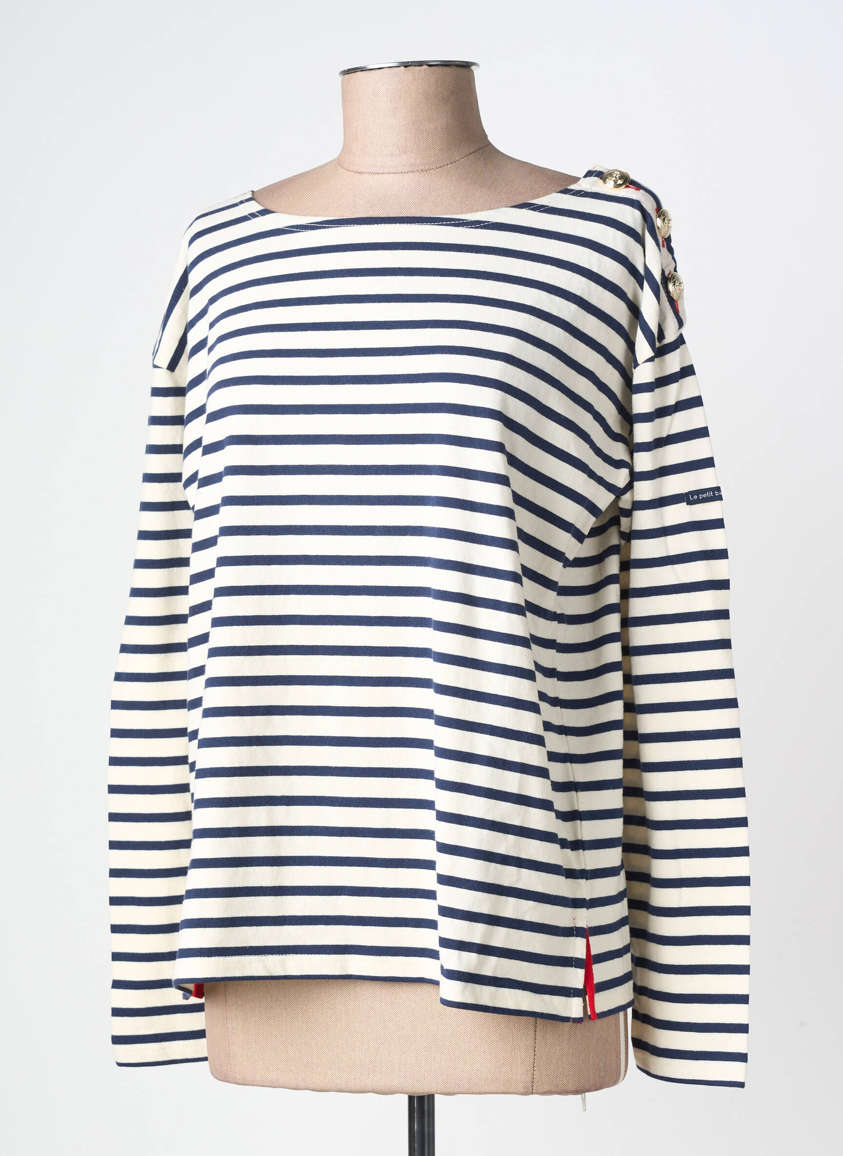 Tricou mâneci lungi mâneci lungi albastru LE PETIT BAIGNEUR femeie