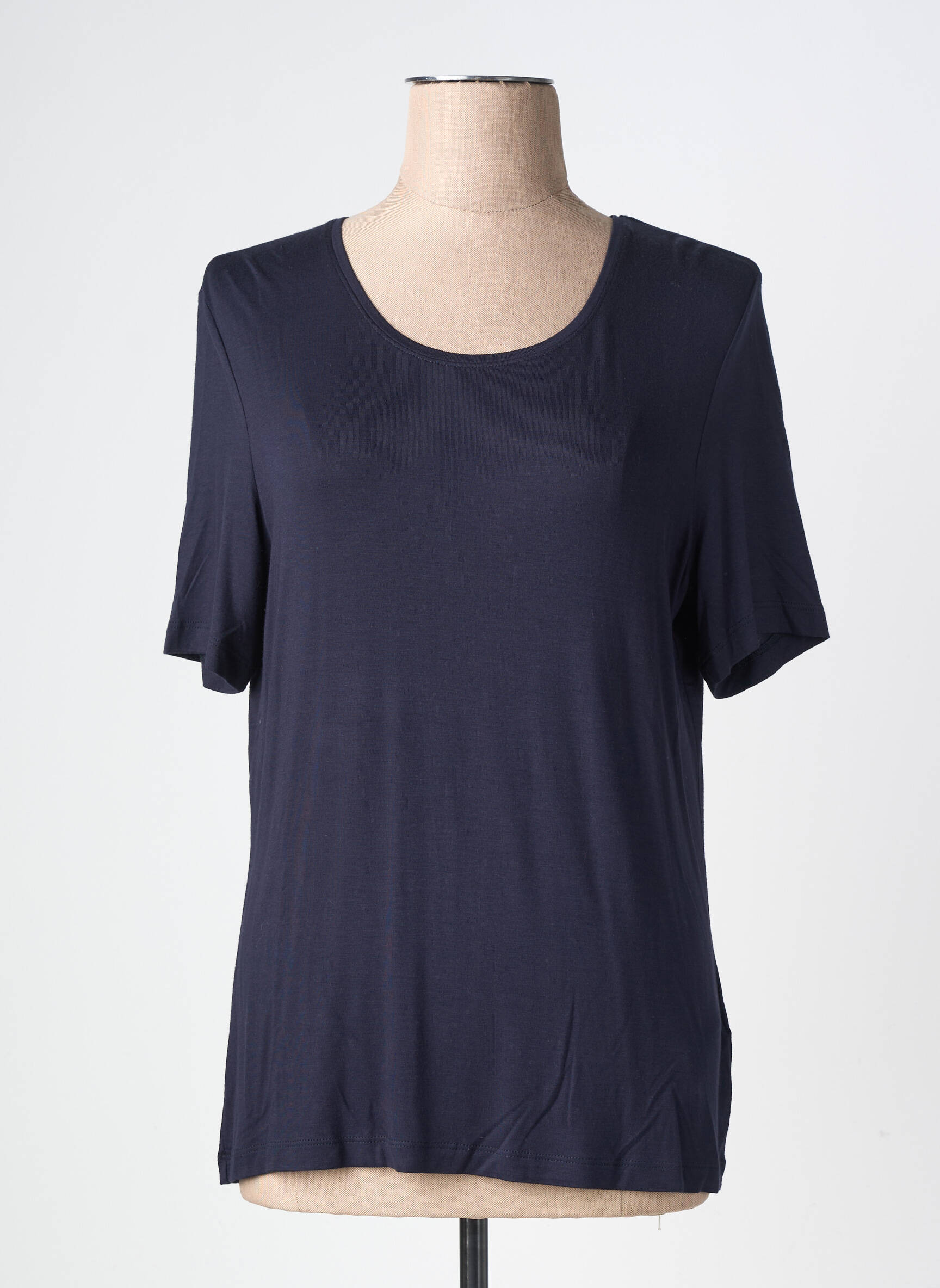 Tricou elasticitate mâneci scurte albastru BARBARA LEBEK femeie
